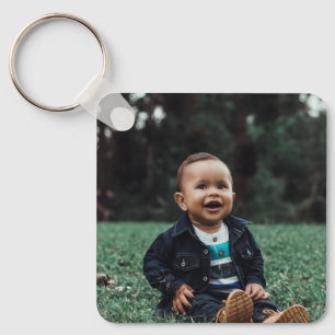 Custom Photo Cute Kids Two sided Create Your Own Keychain