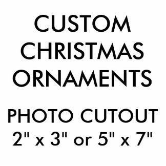 Custom Photo Cutout Christmas Hanging Ornament