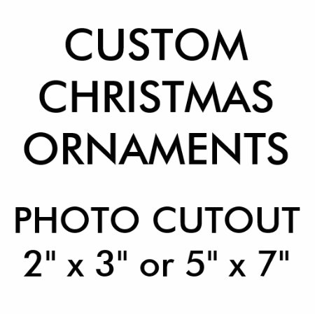 Custom Photo Cutout Christmas Hanging Ornament
