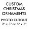 Custom Photo Cutout Christmas Hanging Ornament