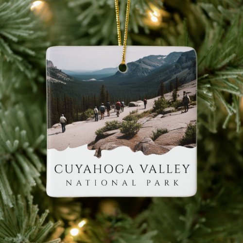 Custom Photo Cuyahoga Valley National Park Ceramic Ornament