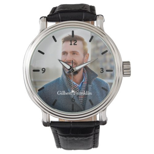 Custom Photo Dad Mom Family Personalize  Watch