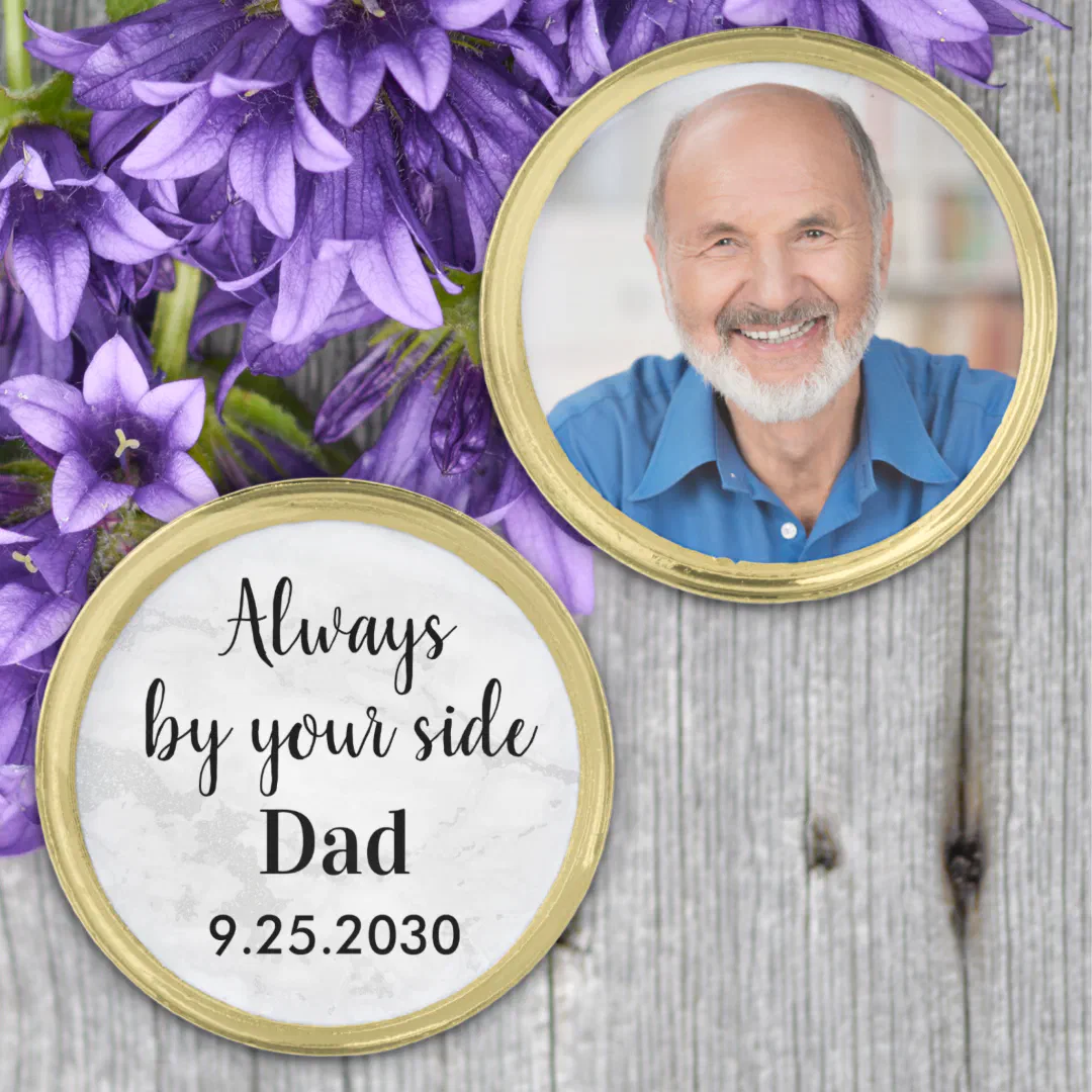 Custom Photo DAD Wedding Memorial  Cufflinks (Creator Uploaded)