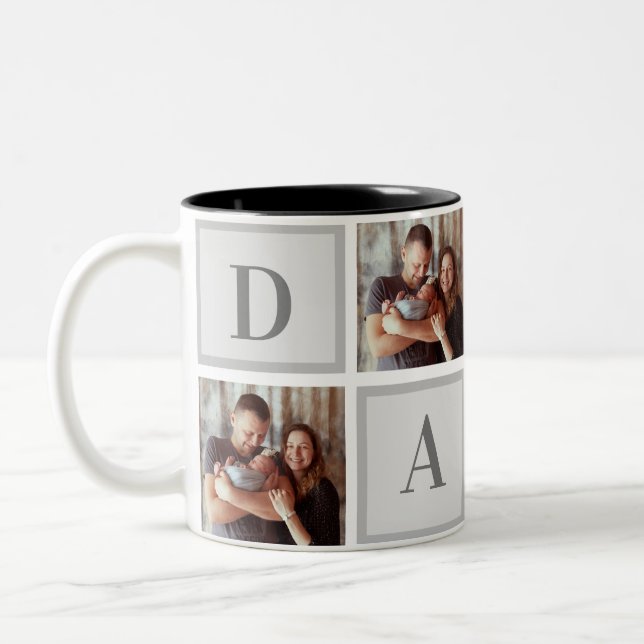 Custom Photo - Dada Two-Tone Coffee Mug (Left)
