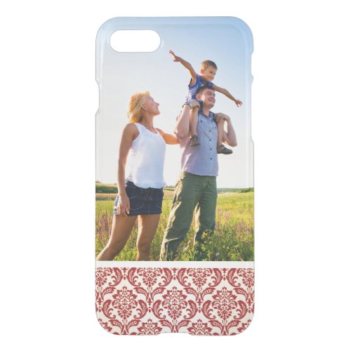 Custom Photo Damask pattern wallpaper iPhone SE87 Case