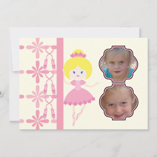 Custom Photo Dance Recital Birthday Invitation