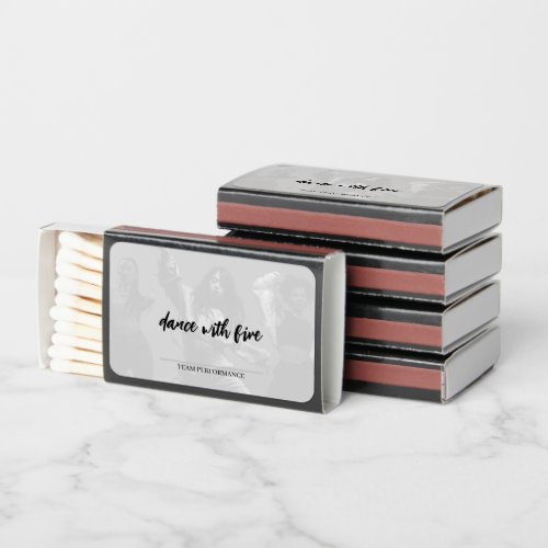 Custom Photo Dance Team Create Your Own Logo Matchboxes