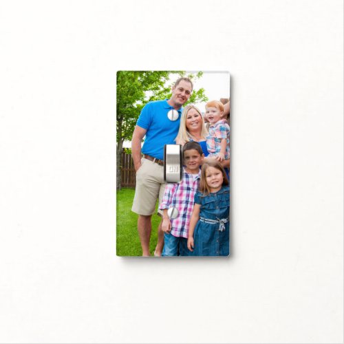Custom Photo Design Your Own Add Picture Family Light Switch Cover