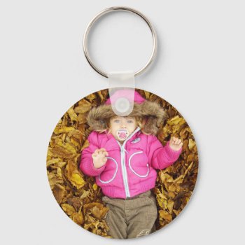 Custom Photo Design Your Own Online Upload Picture Keychain by red_dress at Zazzle