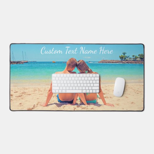 Custom Photo Desk Mat with Your Photos and Text