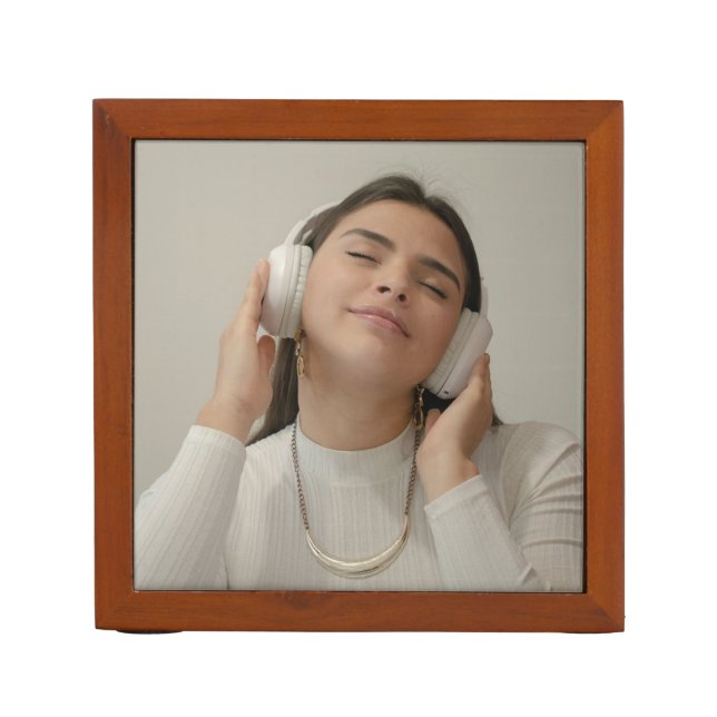 Custom Photo Desk Organizer (Front)