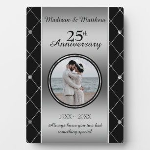 Custom Photo Diamonds Anniversary Plaque