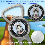 Custom Photo Dog Best Dad Ever Pet Modern Golf Divot Tool<br><div class="desc">Most Tee-riffic Dad ... Two of your favorite things , golf and your dog ! Now you can take your best friend with you as you play 18 holes . Surprise the Dog Dad and Golf Lover with these super cute dog photo custom golf ball markers and matching golf accessories...</div>