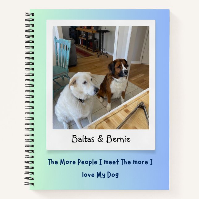 Custom Photo Dog Gift Personalized  Notebook (Front)