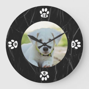 Custom Photo Dog Large Clock