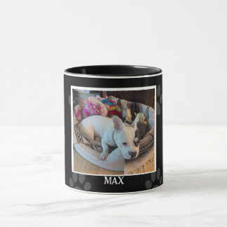 Custom Photo Dog Paw Print Mug