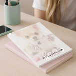Custom photo dog pet notepad<br><div class="desc">Personalize and add your photo of your pet,  dog. The photo has a white overlay so that you can see your writing.
Personalize and add a text.</div>
