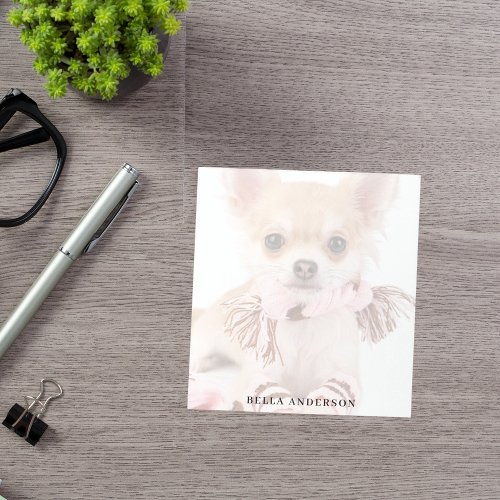 Custom photo dog pet notepad