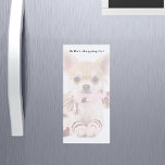 Custom photo dog pet shopping list magnetic notepad<br><div class="desc">Personalize and add your photo of your pet,  dog. The photo has a white overlay so that you can see your writing.
Personalize and add a text.</div>