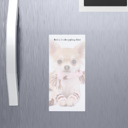 Custom photo dog pet shopping list magnetic notepad