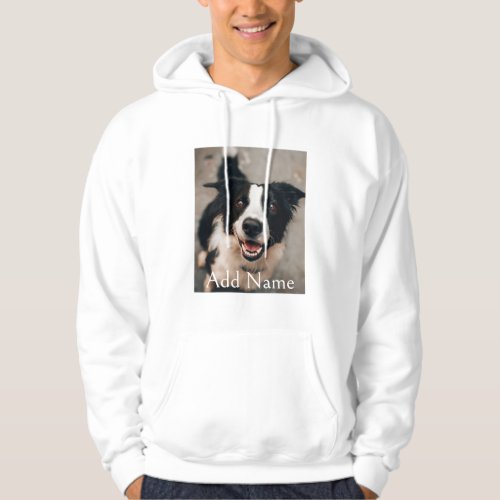 Custom Photo Dogs and Name Personalized Men Hoodie