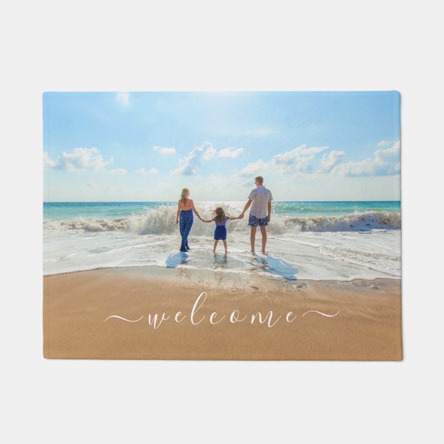 Custom Photo Doormat Personalized Your Own Design (Front)
