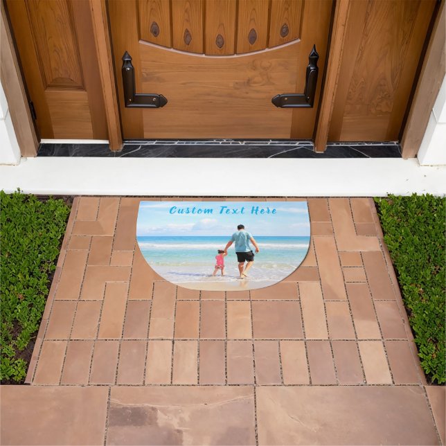 Custom Photo Doormat with Your Photos and Text (Outdoor)