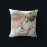 Custom Photo Double Sided  Throw Pillow<br><div class="desc">Design your own 2 sided photo throw pillow featuring full bleed image template. Easily upload your own photos with your own character and loved subjects. Place the same image on both sides or 2 different images on front and back.</div>