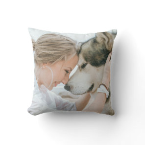 Custom Photo Double Sided Throw Pillow
