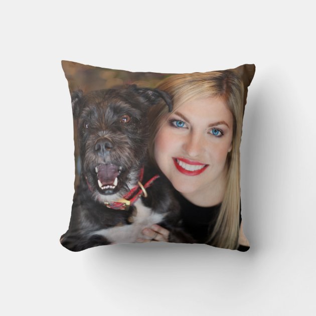 Custom double outlet sided pillow