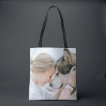 Custom Photo Double Sided Tote Bag<br><div class="desc">Design your own 2 sided photo tote with your custom photo a featuring full bleed image template. Easily upload your own photos with your own character,  family members or you and your beloved pet.</div>