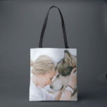 Custom Photo Double Sided Tote Bag<br><div class="desc">Design your own 2 sided photo tote with your custom photo,  featuring full bleed image template. Replace this sample placeholder with your own photo of you,  your dog,  family,  bridesmaids,  or any subject. Easily upload your own photos with your own character and loved subjects.</div>
