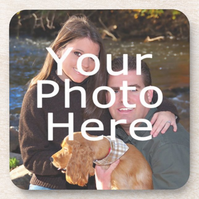 Custom Photo Drink Coaster Set (Front)
