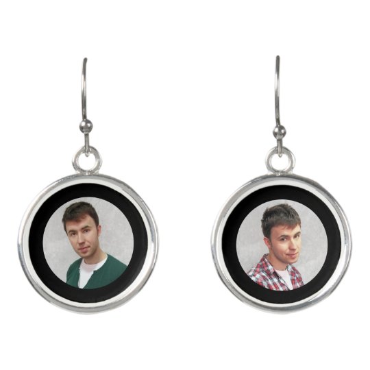 Custom Photo Earrings Zazzle