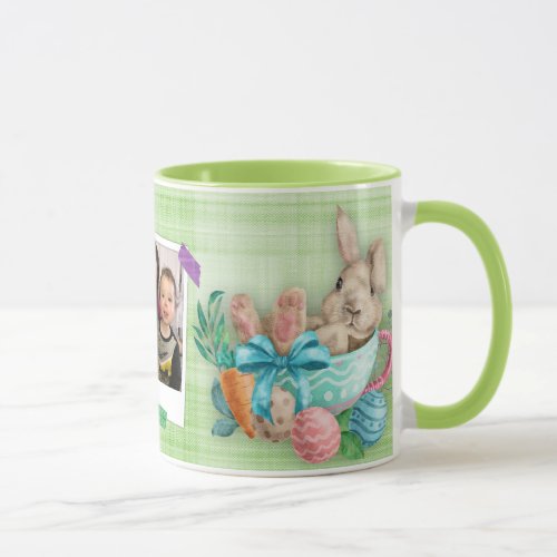 Custom Photo Easter Bunny Tea Cup
