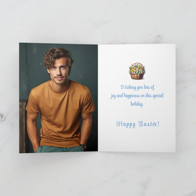 Custom Photo Easter Card (Inside)