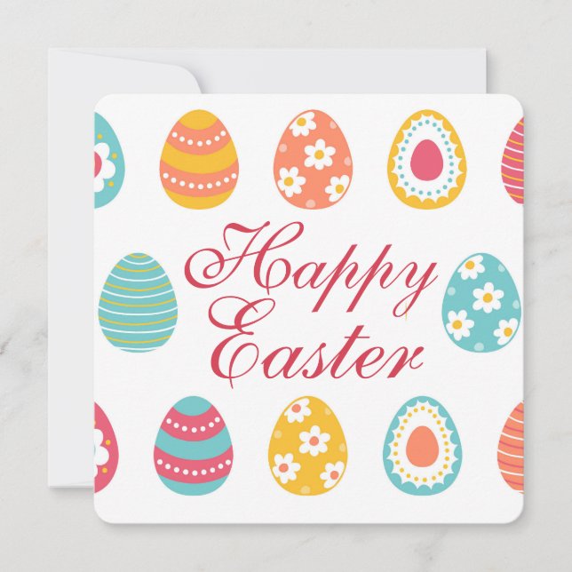 Custom Photo Easter Holiday Card (Front)