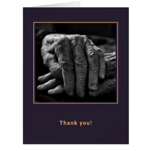 Custom Photo Elderly Home Caregiver Thank You  Cards
