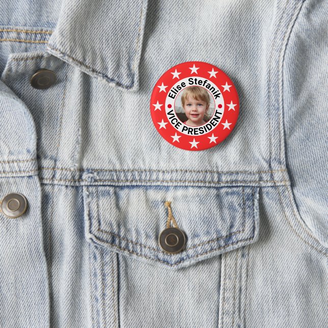 Custom Photo Election 2024 Republican Candidate Button (In Situ)