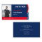 Custom Photo Election Campaign Business Card