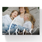 Custom Photo Elegant Script Love