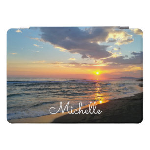 Custom Photo Elegant Script Name Personalized iPad Pro Cover
