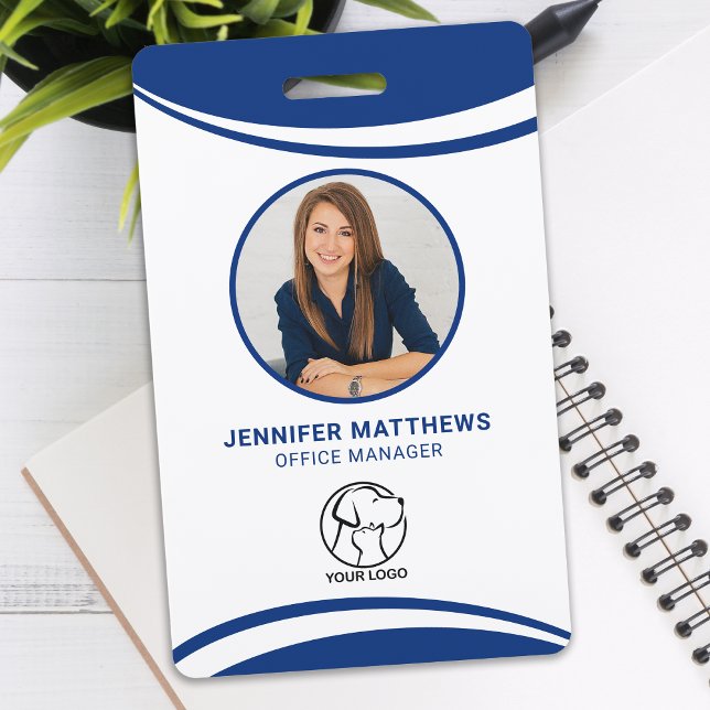 Custom Photo Employee Logo Name Badge (Creator Uploaded)