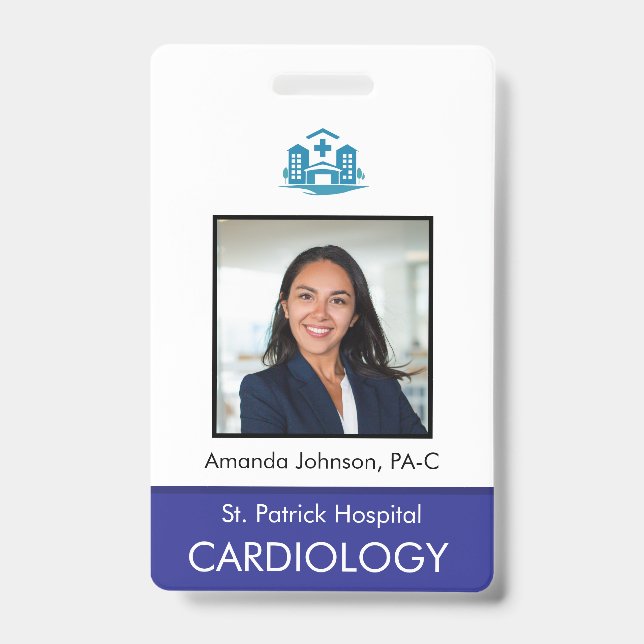 Custom Photo Employee Security ID Badge (Front)