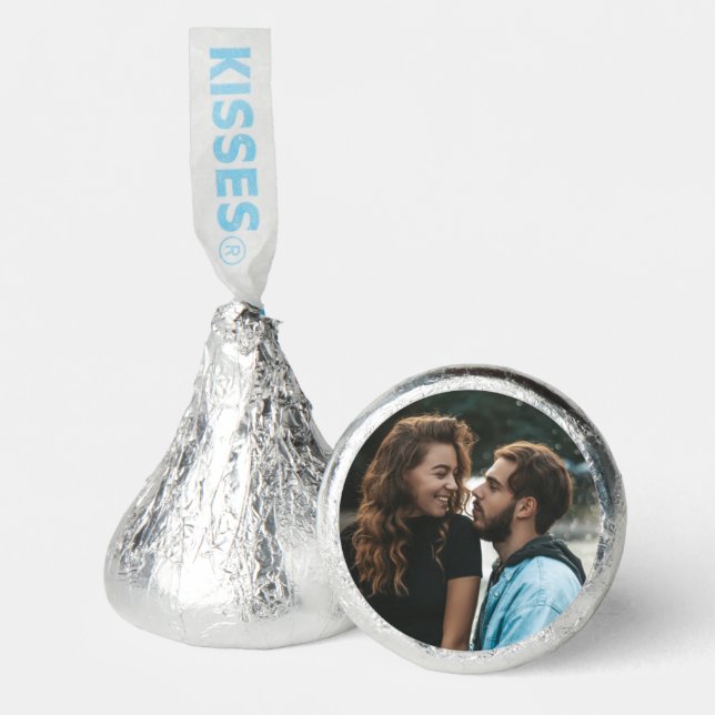 Custom Photo Engagement or Wedding Photo Hershey®'s Kisses® (Front)