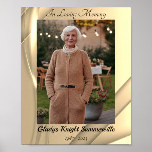 Custom Photo Enlargement Print Golden Glow