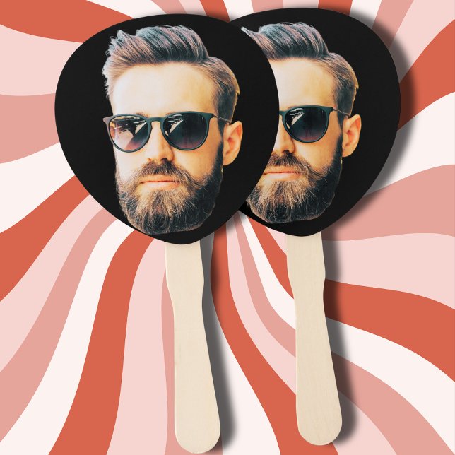 Custom Photo Face Birthday Favors Bachelor Party Hand Fan (Creator Uploaded)
