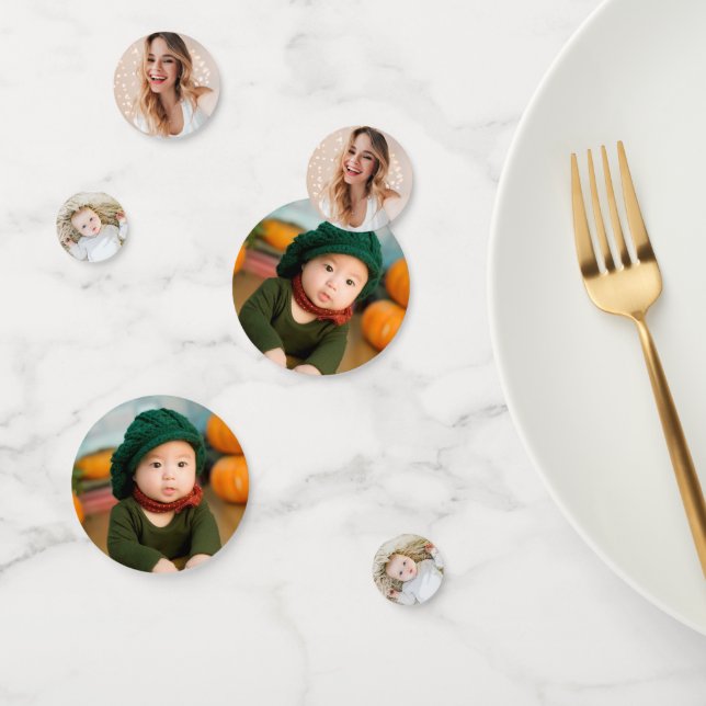 Custom Photo Face Confetti (Group)