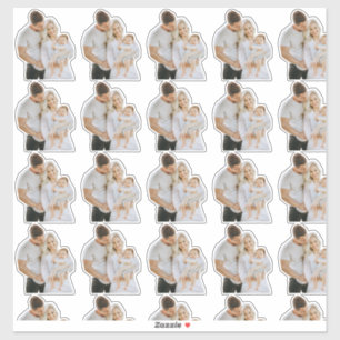 Custom Photo Face Die Cut Vinyl Waterproof Gift  Sticker