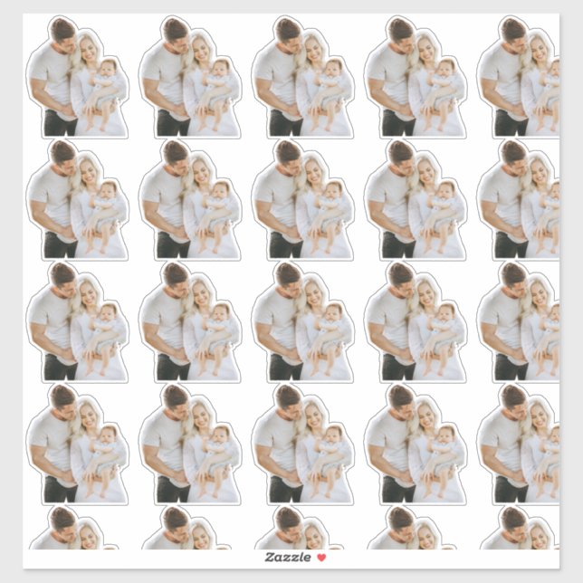 Custom Photo Face Die Cut Vinyl Waterproof Gift  Sticker (Sheet)